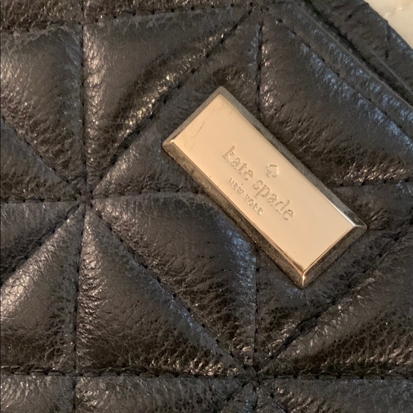 Kate Spade Black Quilted Shoulder Bag with Gold Hardware - Picture 2 of 13